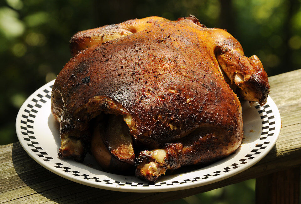 SMOKED CHICKEN WITH APPLES – BBQ Butler