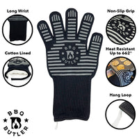 Heat Resistant Knit Grill Gloves - 2 Pack