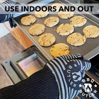 Heat Resistant Knit Grill Gloves - 2 Pack