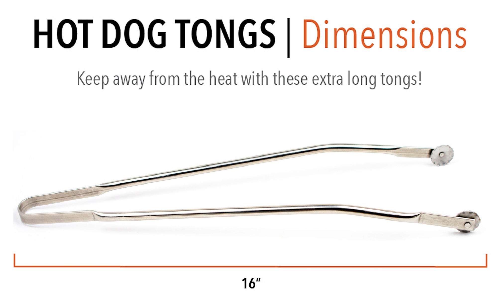 WOODHOT Stainless Steel BBQ Grill Tongs