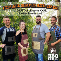 Canvas Apron With Leather Accents