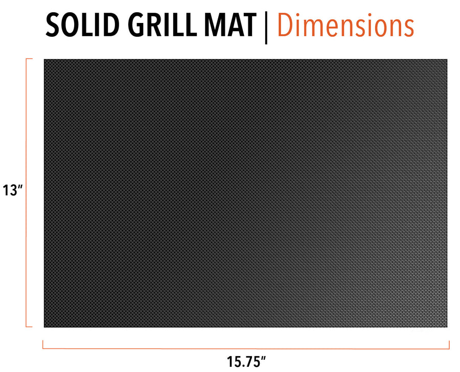Solid Grill Mats - 2 Pack
