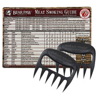 Bear Paws Shredders And Magnetic Meat Smoking Guide - Wood Grain