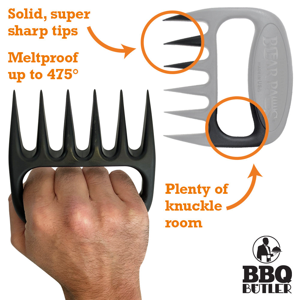 Meat Claws Bbq Bear Claws Pulled Pork Chicken Shredder Claws Kitchen Claws  With Wood Handle For Carving Turkey, Chicken Or Cooking On Barbecue, Grill