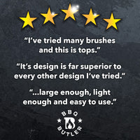 BBQ Butler Brass Grill Brush - Great for All Smoker/Grill Grates