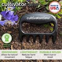 Cultivator Claws - Hand Held Gardening Tool - Black