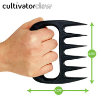 Cultivator Claws - Hand Held Gardening Tool - Black