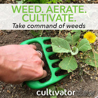 Cultivator Claws - Hand Held Gardening Tool - Green
