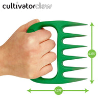 Cultivator Claws - Hand Held Gardening Tool - Green