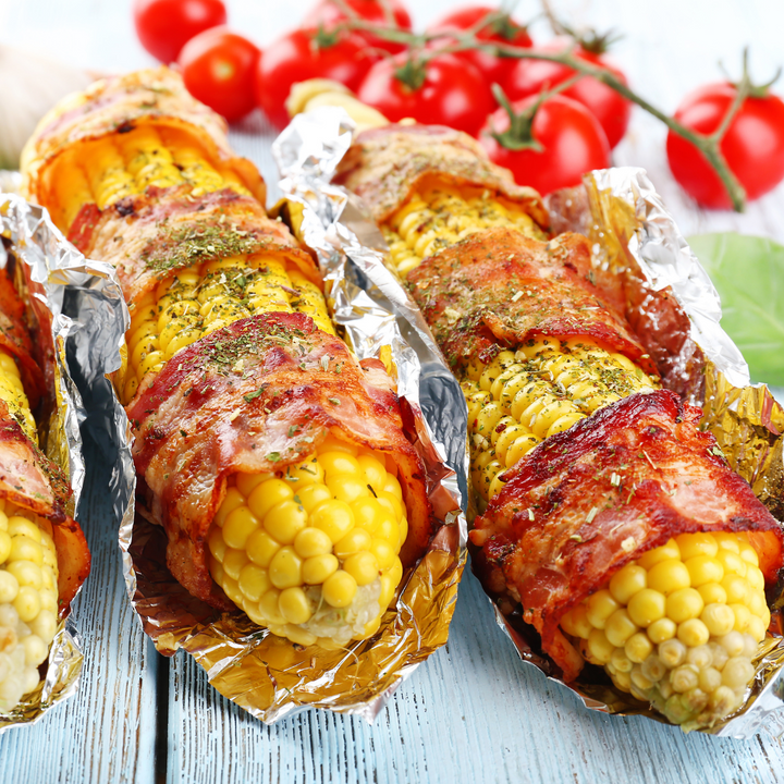 GRILLED BACON BLANKET CORN