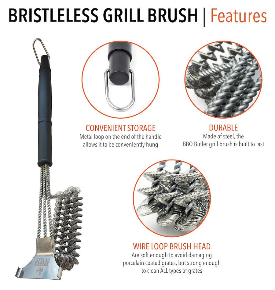 Bristle Free Grill Brush - : Great Grilling Made Easy