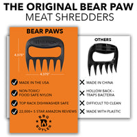 Bear Paws Shredders And Magnetic Meat Smoking Guide - Butcher Block