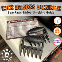 Bear Paws Shredders And Magnetic Meat Smoking Guide - Wood Grain