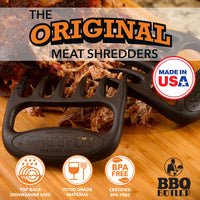 The Original Bear Paws Meat Shredders - Black