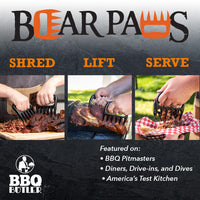 The Original Bear Paws Meat Shredders - Black