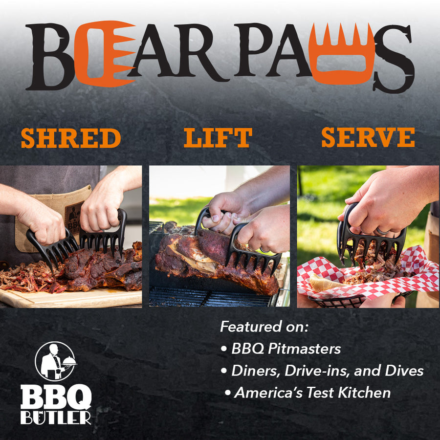 Meat Claws for Shredding, Heavy Duty Bear Claws for Shredding Meat, Chicken Shredder Tool, Bear Paws BBQ Claws for Pulled Pork Barbecue Smoker Grill