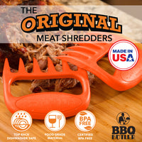 The Original Bear Paws Meat Shredders - Orange