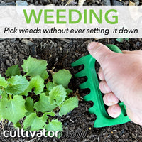 Cultivator Claws - Hand Held Gardening Tool - Green