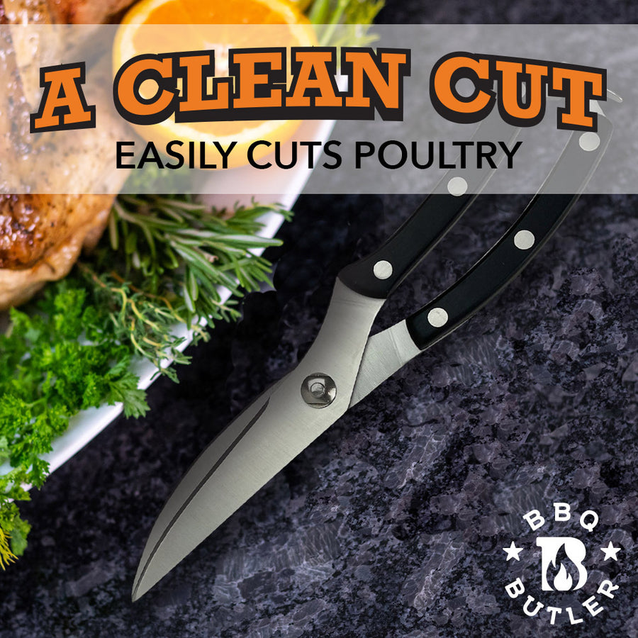 US$ 9.98 - Kitchen Scissors, Heavy Duty Stainless Steel Poultry