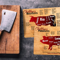 Meat Cuts Magnets - Beef and Pork Combo