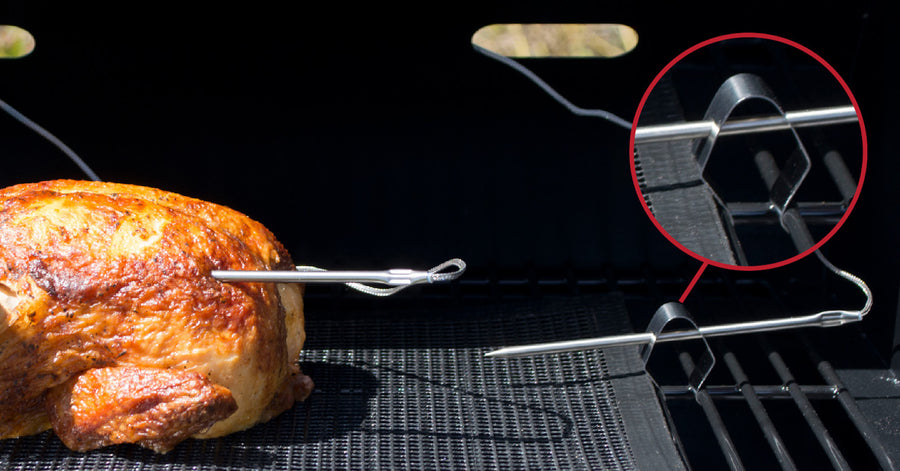 Thermometer Holder Grilling Temperature Probe Clip Metal Barbecue